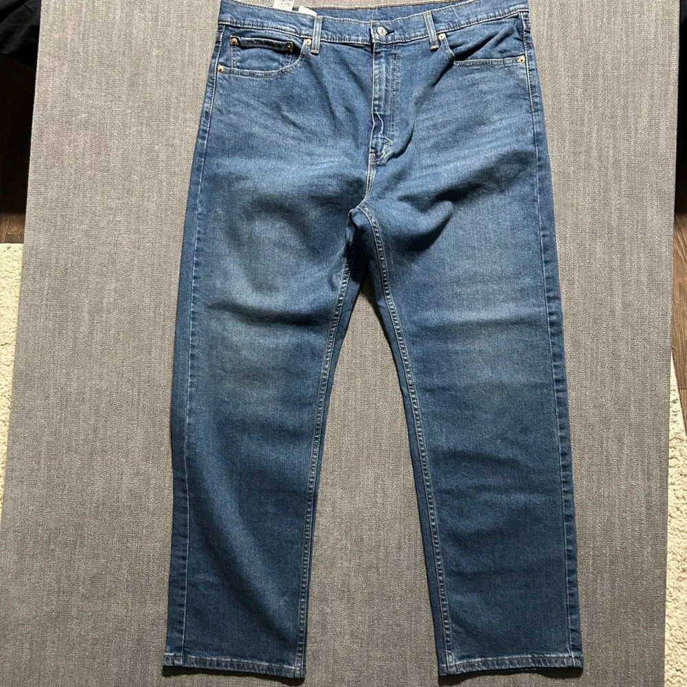 Levi's 505 Regular Fit Jeans Mens 40x30 Medium Wash Blue Straight Leg Denim